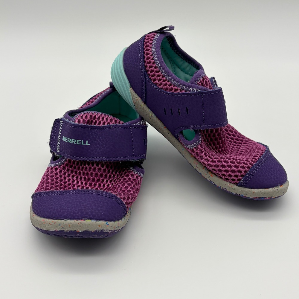 Merrell Bare Steps H2O Kids Purple Berry Water Shoes Sneakers ML164494 Size 9.5M